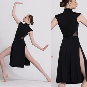 Weissman elite dance costume black dress Perfect Illusion
14444 SA adult